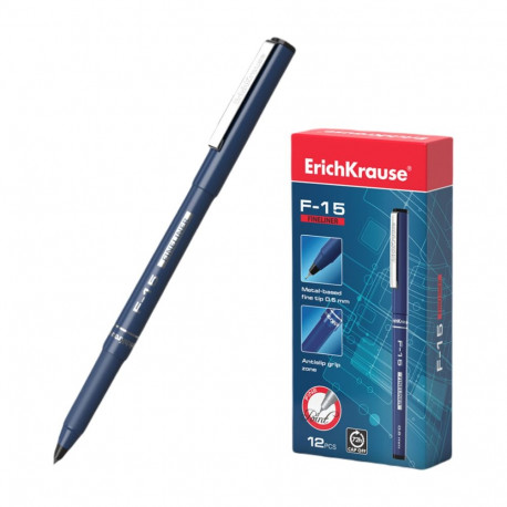 Fineliner ErichKrause®  F-15, ink color: red (box 12 pcs.)