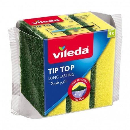 Scrubbing sponge VILEDA 401 TIP-TOP 3 pcs in a pack