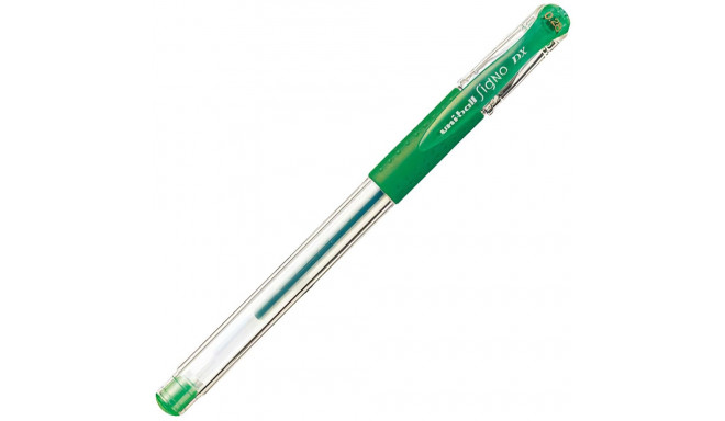 Gel pen with cap UNI-BALL Signo DX UM-151 0.38mm green
