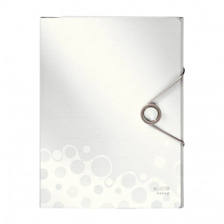 Plastic folder A4 with rubber LEITZ Bebop white