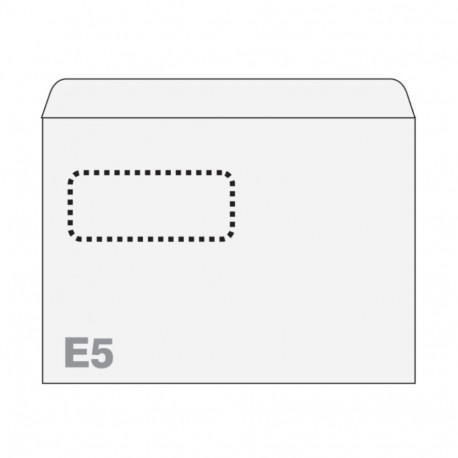 Ümbrik E5 self-adhesive window 30x90mm 25 pcs