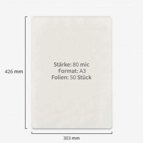 Laminating film A3 100mic 100 sheets FOROFIS