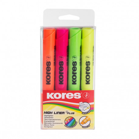 Tekstimarker Kores, 4tk