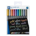 Markerite komplekt STAEDTLER Metallic Brush, 10tk