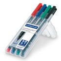 OHP kilemarker STAEDTLER  Lumicolour 318F, 0,6mm, 4 tk.