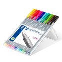 Tindipliiatsid Staedtler Triplus Fineliner 334, 10 tk.