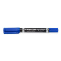 Marker permanentne Staedtler Lumocolor Duo 348, 2-otsaga, sinine