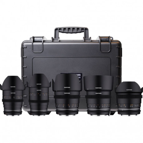 Samyang 5 KIT 14/24/35/50/85 VDSLR MK2 Sony FE + hardcase