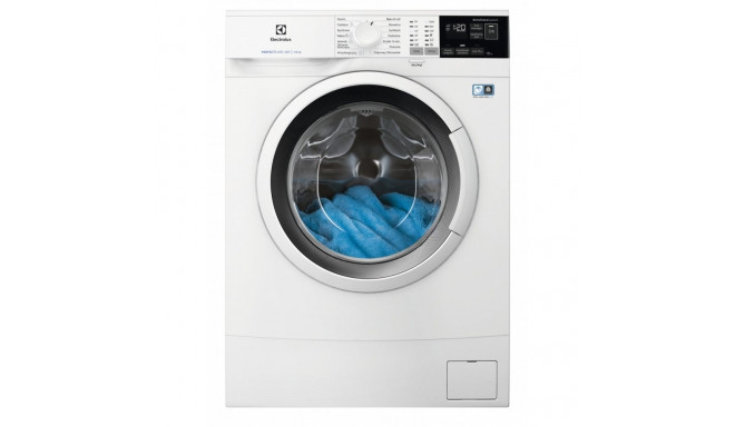 The Electrolux PerfectCare 600 EW6SN406WP is a compact, slim-depth front-loading wa