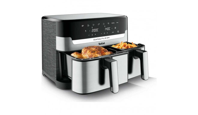 TEFAL Fryer | EY905D10 | Capacity 5.2+3.1 L | Hot air technology | Stainless Steel/Black