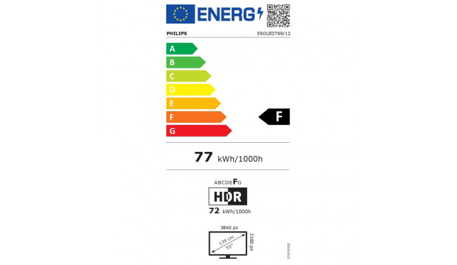 Philips OLED teler Ambilightiga | 55OLED769/12 | 55 | Nutiteler | TITAN OS | 4K UHD