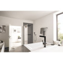 Washbasin mixer with pull-out sprayer Hansgrohe Finoris 76063670, black matt