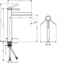 Hansgrohe faucet for Finoris 260 washbasin, 76070670