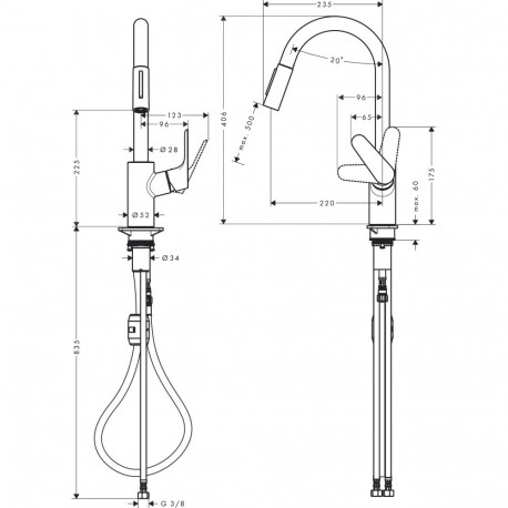Kitchen faucet Hansgrohe Focus M 31833000