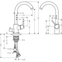 Kitchen faucet Hansgrohe Talis M52 14875000