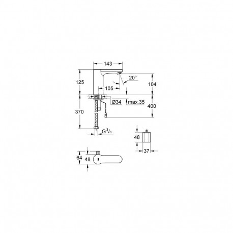 Eurosmart Cosmopolitan E kroom valamu segisti 36327001