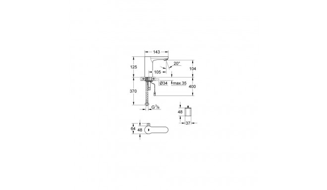 Eurosmart Cosmopolitan E kroom valamu segisti 36327001