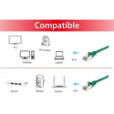 Equip Cat.6A S/FTP Patch Cable, 15m, Green