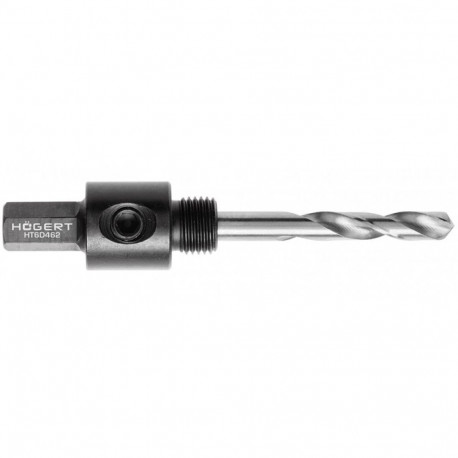Hogert HT6D462 hole saw mandrel, 14-30mm, hex 3/8", M13, HSS