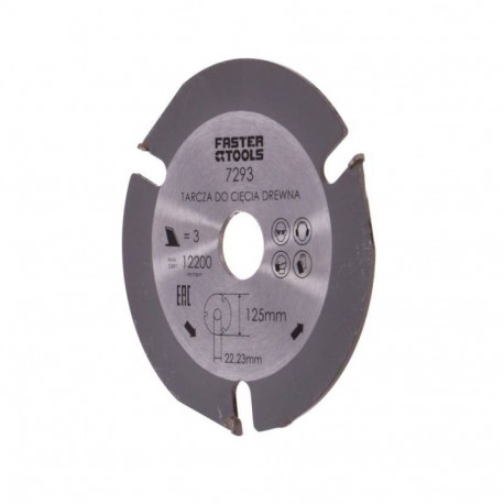 Saw blade for wood, plaster, aerated concrete Ø125x22.23m Faster Tools