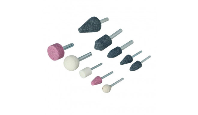 Lihvkivide komplekt puidule, metallile (10tk.) FASTER TOOLS