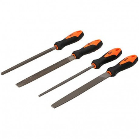 Vīļu komplekts metālam, met. cietība 62 HRC,  (4gab.)