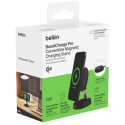 Belkin BoostCharge Pro -taitettava Qi2-latausalusta, musta