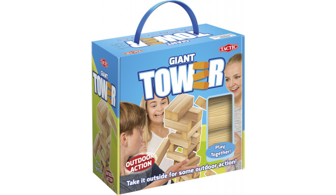 Tactic Giant Tower -tornipeli, pahvilaatikossa
