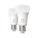 Philips Hue LED-älylamppu, white and color ambiance, E27,1100 lm,  2-pack