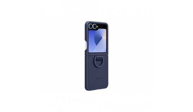 Samsung Galaxy Flip6 Silicone Case with Ring Navy