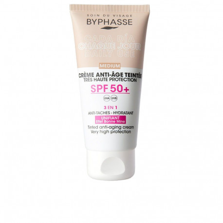 BYPHASSE näokreem vananemisvastane tooniga SPF50+ 50ml, #medium