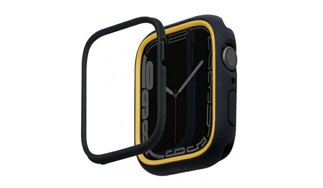 Uniq Moduo case for Apple Watch 4/5/6/7/8/9/SE/SE2 44/45mm - black and mustard