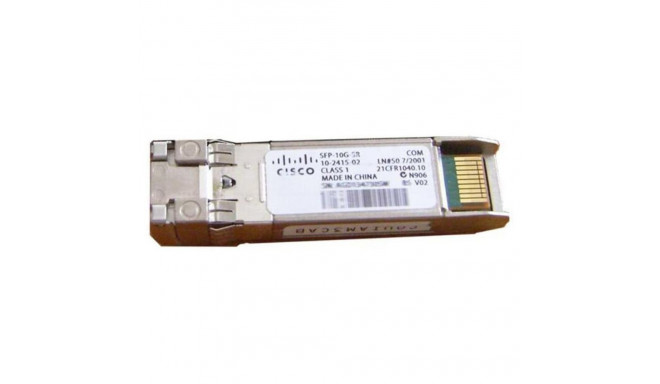 Cisco 10GBASE-SR S-Class SFP Module for 10 Gigabit Ethernet Deployments, Hot Swappable, 5-Year Stand