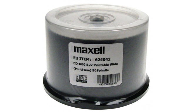 MAXELL CD-R 700MB 50 pcs. 52x80 min, spindel, CD-R for printing