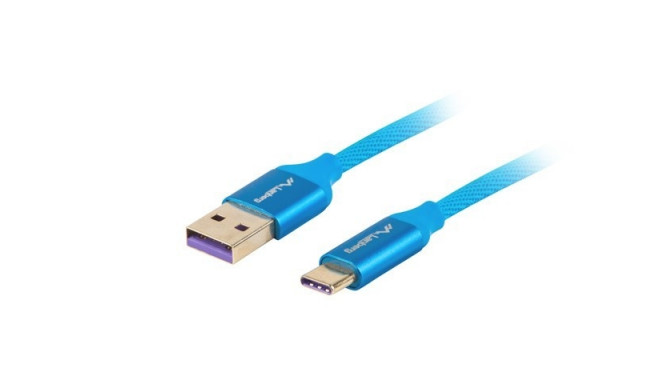 Lanberg CA-USBO-21CU-0010-BL USB kaabel USB 2.0 1 m USB A USB C sinine