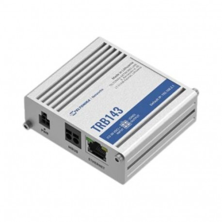 Teltonika ruuter TRB143 LTE Cat 4 M-Bus 10/100/1000Mbit/s Ethernet LAN (RJ-45) 1 pordiga mesh-tugi p