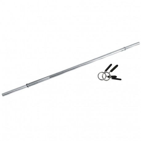 Toorx Barbell 180 cm D25mm +2 pcs spring clip safety collar
