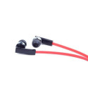 Gembird Porto Headphones Wired In-ear Calls/Music Black, Red