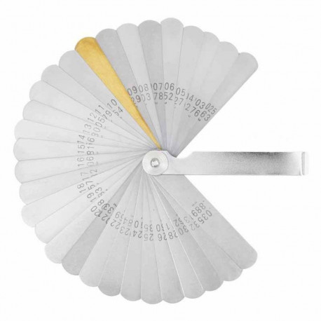 Vārstu spraugu mērītājs, 0.004-0.88mm (31gab.) HOGERT