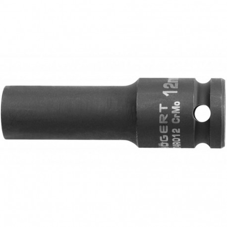 Hogert HT4R012 löökpesa, 1/2", 12mm, 78mm, CrMo, DIN 3121, kuusnurkprofiil