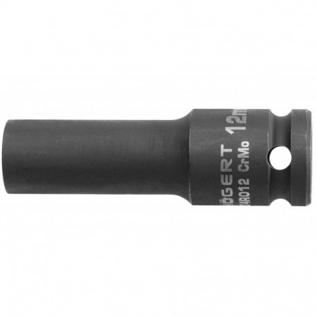 Hogert HT4R023 löökmutter, 1/2", 23mm, 78mm, CrMo, DIN 3121, kuusnurkprofiil