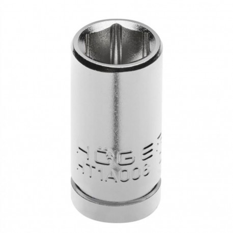Hogert padrun HT1A008, 1/4", 8 mm, CrV50BV30, DIN 3124, kuuskant, AS-drive
