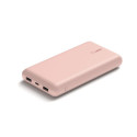 Belkin Power Bank 20K -varavirtalähde, 20 000 mAh, vaaleanpunainen