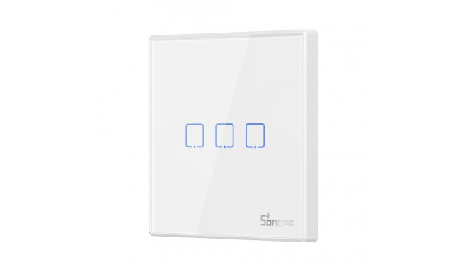 Sonoff traadita 433MHz nutikas seinalüliti T2EU3C-RF (3-kanaliline)