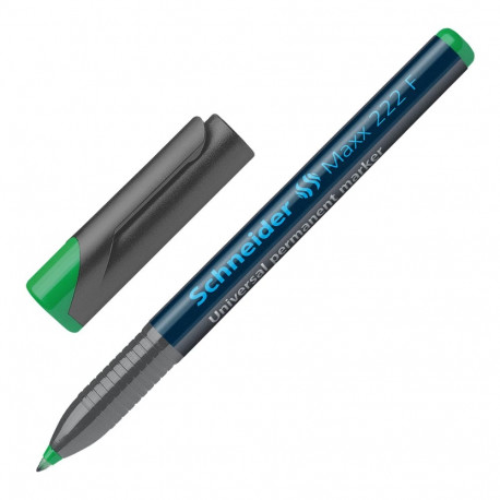 Permanent marker, OHP, 0,7 mm, SCHNEIDER "Maxx 222 F", green