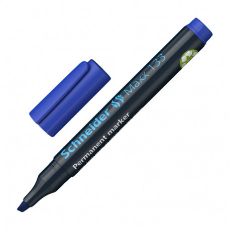 Permanentne marker SCHNEIDER 133 lõigatud otsaga sinine