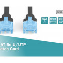 Patch cord U/UTP kat.5e PVC 1m black