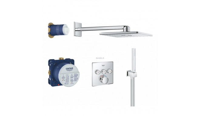 Grohe Grohtherm SmartControl Cube peidetud termostaatiline dušikomplekt, 34706000