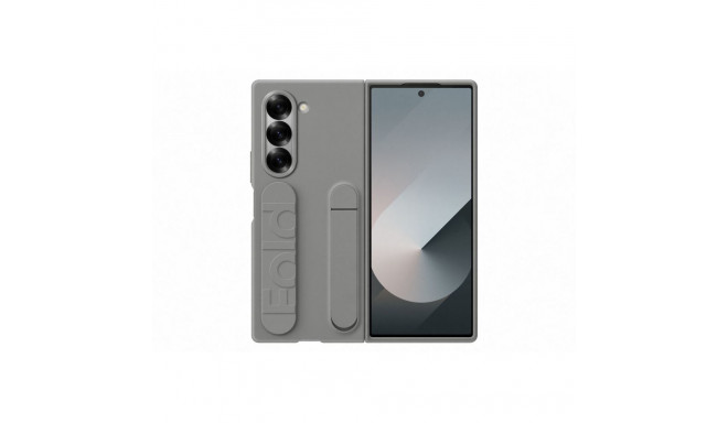 Samsung Galaxy Fold6 Standing Cover with Strap Gray
