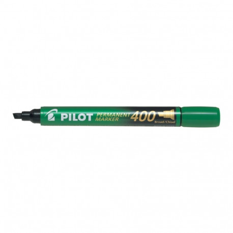 Permanentne marker PILOT 400 lõigatud otsaga 4mm roheline